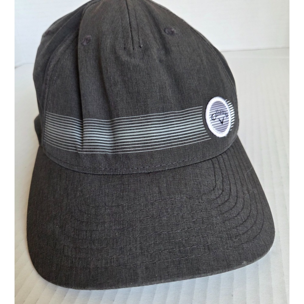 Callaway Golf Straight‎ Shot Adjustable Grey Snap Back Wicking Hat 110 Flexfit